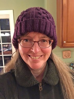 Eggplant-Cabled-Hat